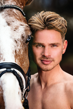 Canvasdoek november Horse and Hunk kalender 2022