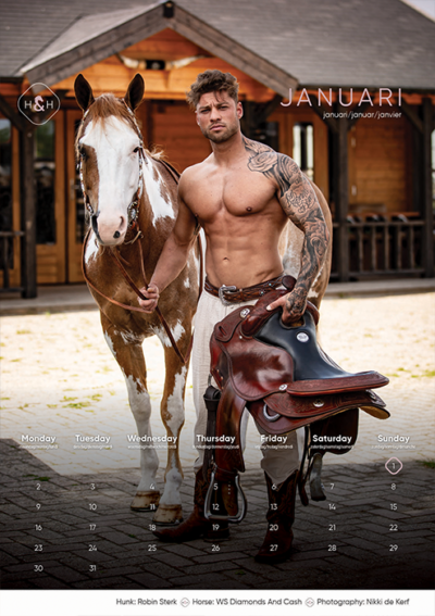 Horse and Hunk kalender 2023 - Afbeelding 3