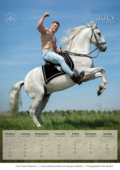 Horse and Hunk kalender 2025 - Afbeelding 8