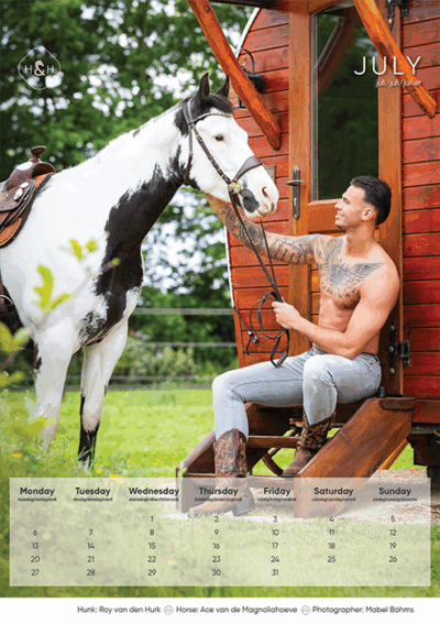 Horse and Hunk kalender 2026 - Afbeelding 7